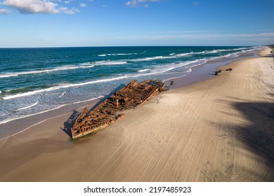 Shipwreck Arial Photography of K'gari Fraser Island, Queensland, Australia