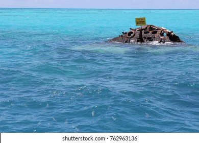 Shipwreck At The Bermuda Triangle