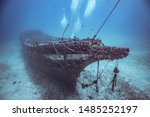 Shipwreck in Hawaii in one hundred feet of water