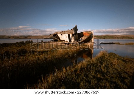 Shipwreck in Inverness California at Point Reyes