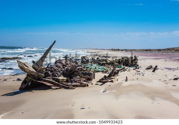 Shipwreck on the Skeleton\
Coast ,Namibia