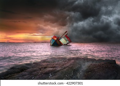 Shipwreck And Storm