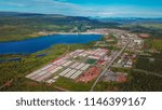 Shipyard for construction of dam.