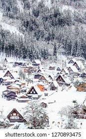 Shirakawa Go In Winter Season