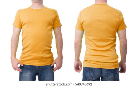 Download Yellow Shirt Mockup Hd Stock Images Shutterstock