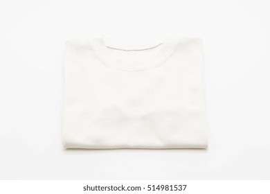 Shirt. Folded T-shirt On White Background