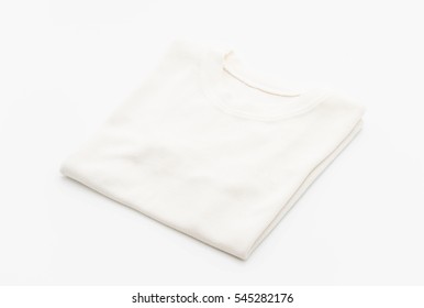 shirt. folded t-shirt on white background
