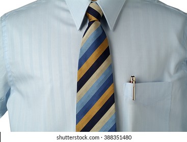 Shirt With Pen In Pocket