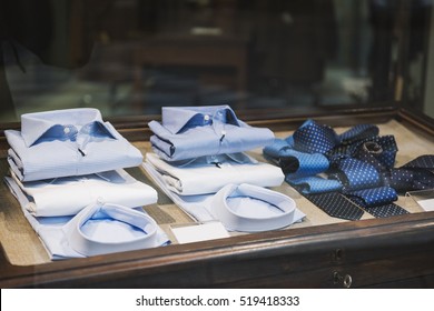 Shirts In A Men Clothing Store