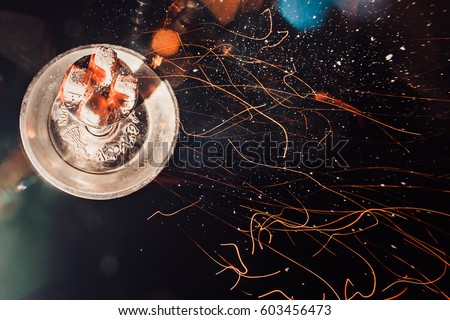 Shisha hookah with red hot coals. Sparks from breathe. Modern hookah with coconut charcoal for relax and shisha smoke. Hookah and sparks from coals. coal, hot, shisha, spark, hookah sparks