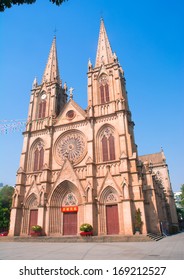 Shishi Sacred Heart Cathedral In Guangzhou,China.