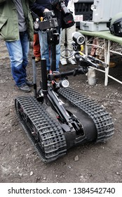 Shizuoka, Japan - April 11, 2010:United States Marine Corps (USMC) Foster-Miller TALON Explosive Ordnance Disposal (EOD) And Improvised Explosive Device Disposal (IEDD) Robot.