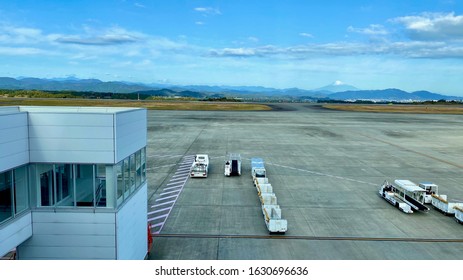 Shizuoka, Shizuoka / Japan - December 15 2019: Shizuoka Airport Mt. Fuji Observation deck - Shutterstock ID 1630696636