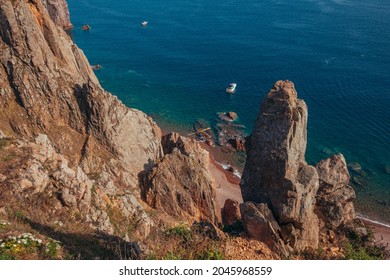 Shkot Island. Located In Peter The Great Gulf Of The Sea Of Japan.