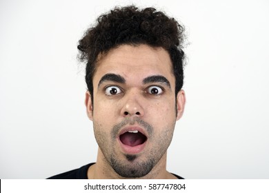 Shocked Indian Man Face