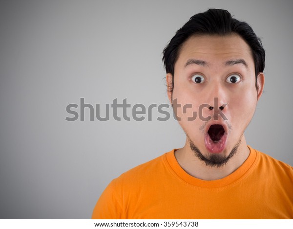 Shocked Surprised Face Asian Man Stock Photo Edit Now