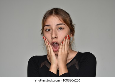 Shocked Teenage Girl Stock Photo 1008206266 | Shutterstock