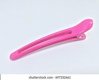 pink hair clips