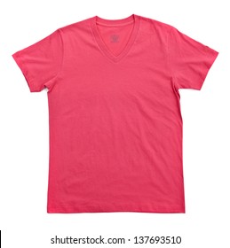 Shocking Pink Tshirt Template Ready For Your Own Graphics.