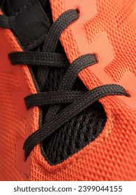 Shoe laces close up macro