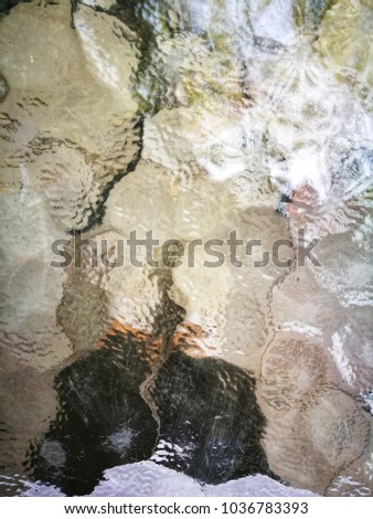 Similar – Woman in mirror landscape