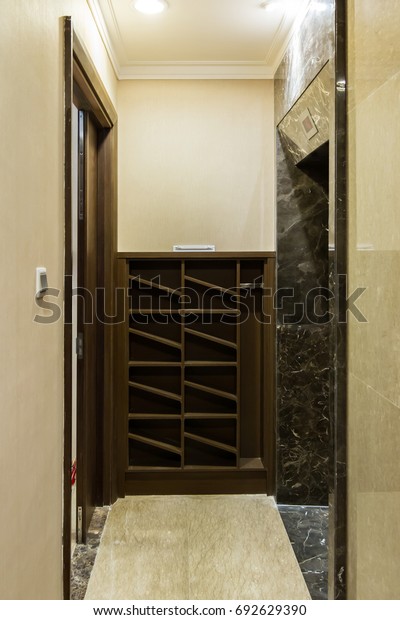 Shoe Rack Corner Apartment Alley Stock Photo Edit Now 692629390