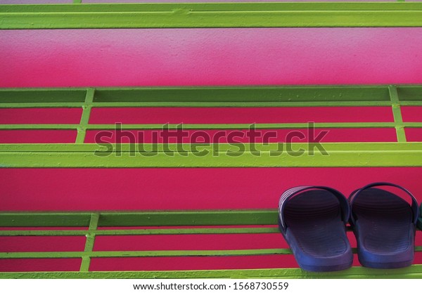 Shoe Rack Holder Footwear Indoor Fullcolor Stock Photo Edit Now 1568730559