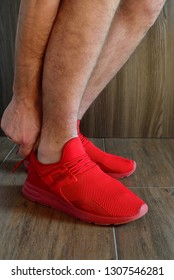 Shoe red boot