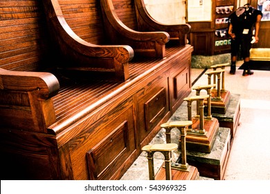 Shoe Shine Bench At Hoboken Station