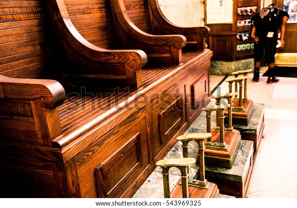 Shoe Shine Bench Hoboken Station Stock Photo Edit Now 543969325