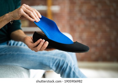 Shoe Sole In Footwear For Healthy Foot Arch