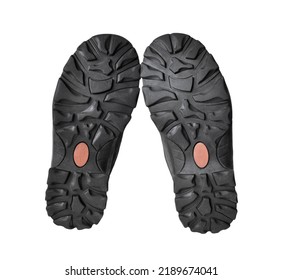 Shoe Sole On A White Background. The Concept Of Quality Shoe Soles. Boot Protector On Light Texture