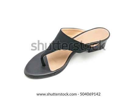 shoes on white background