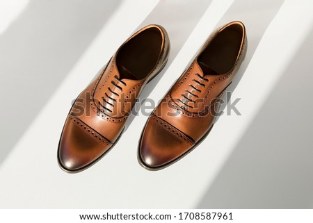 Shoes Oxford leather man elegant