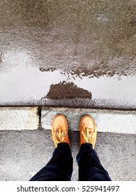 Shoes and rain
