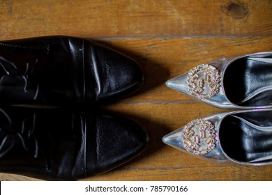 shoes and wedding rings