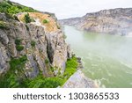 Shoeshone falls on sunny day ,Idaho,usa.