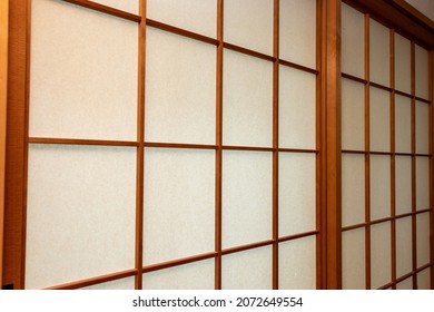 Shoji attached to the window of Japanese-style room - Shutterstock ID 2072649554