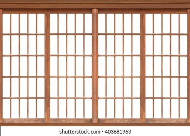 Shoji , Traditional Japanese door,window or room divider consisting 