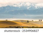 shoofing sunrise of Kaikoura in New Zealand