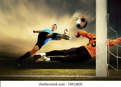 Shooting At Goal Images Stock Photos Vectors Shutterstock