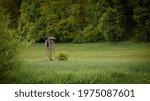 Shooting range view in spring