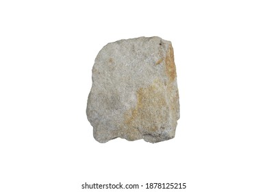 Shooting Of Sandstone Rock Isolated On White Background.
