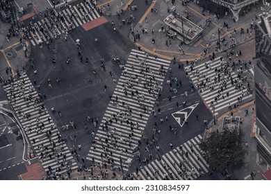 
Shooting the scramble crossing in Shibuya, Tokyo from directly above - Shutterstock ID 2310834597