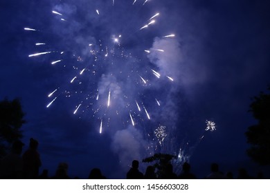 Shooting Star Fireworks For Canada Day