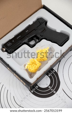 Shooting target for close-up shooting