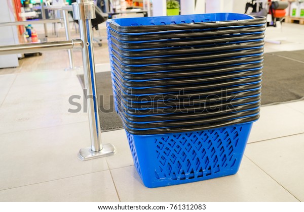 Shop baskets in the\
shop