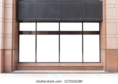 Shop Boutique Store Front With Big Window And Place For Name