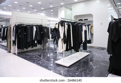 shop with clothes