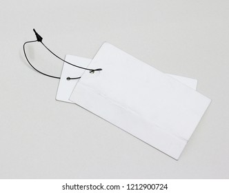 Shop Label Isolate On White Paper Background.